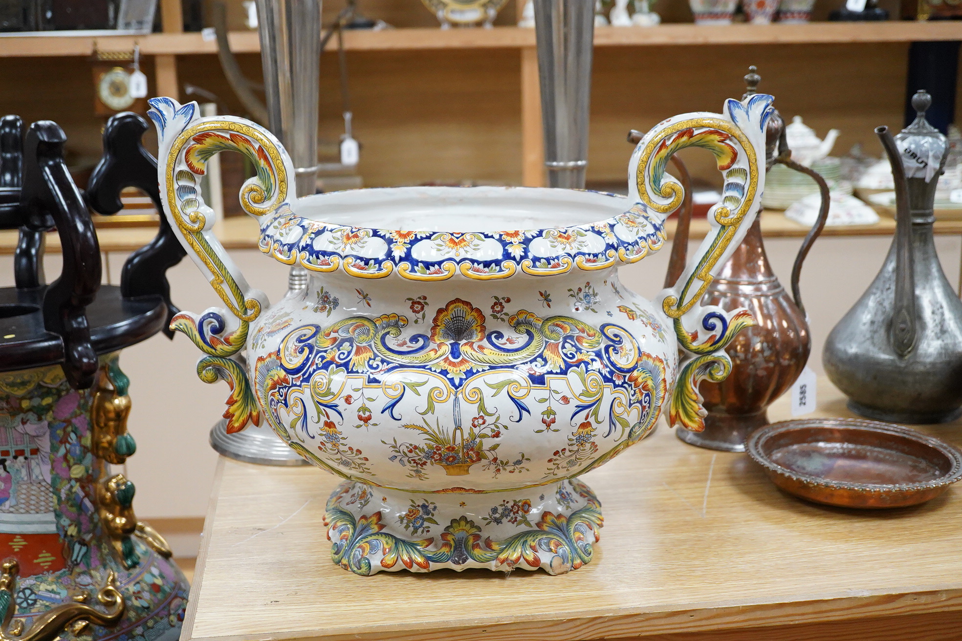 A collection of mostly Victorian ceramic and later glass and metal jelly moulds